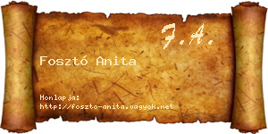 Fosztó Anita névjegykártya